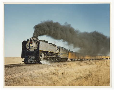 Union Pacific Railroad locomotive #8444 pulling a passenger train ...