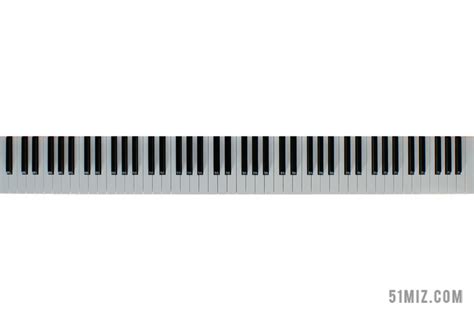 钢琴52键位图解,52键钢琴键盘示意图,88键钢琴简贴纸顺序_大山谷图库