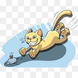 卡通抓老鼠的猫png图片免费下载-素材7XzUPUkqa-新图网