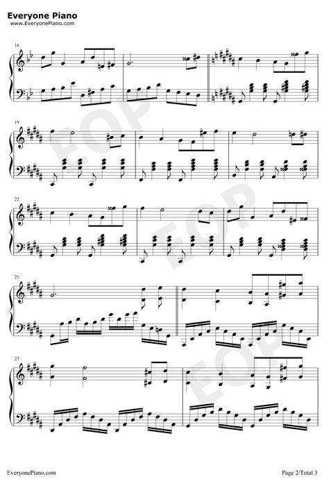 I Will Wait For You-瑟堡的雨伞主题曲五线谱预览3-钢琴谱文件（五线谱、双手简谱、数字谱、Midi、PDF）免费下载