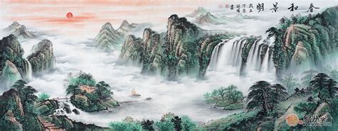 蒋伟《春和景明》,最美客厅山水画-【易从网】