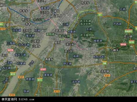 洪山区在武汉哪里 武汉市洪山区地图全图高清版_华夏智能网
