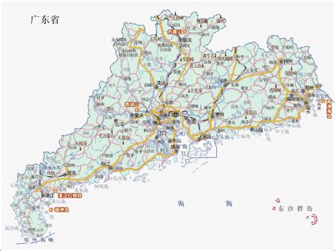 广东省的地图图片