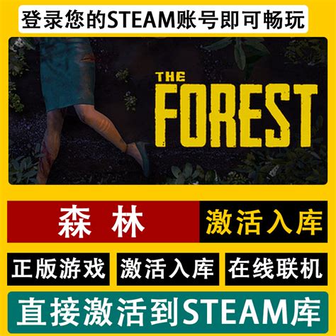 steam迷失森林激活入库中文游戏The Forest电脑PC正版在线联机-淘宝网