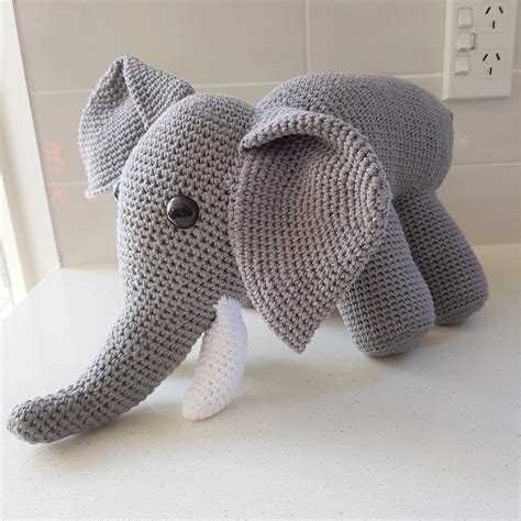 Hand Crocheted Eddy the Elephant | Felt