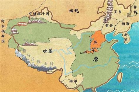 唐朝版图变化图片