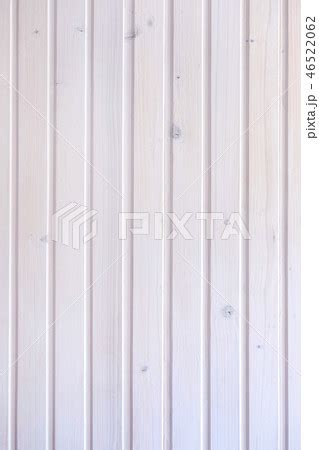 Background texture of a white painted wooden wallの写真素材 [46522062] - PIXTA