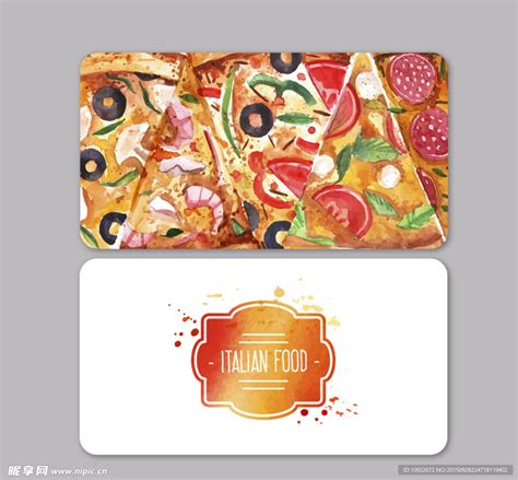 意大利披萨店 名片设计图__名片卡片_广告设计_设计图库_昵图网nipic.com