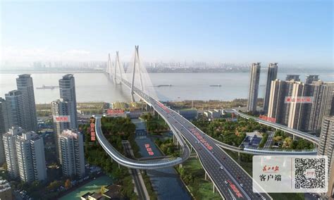 二七长江大桥临江匝道春节不停工，完工后市民可从临江大道上下桥