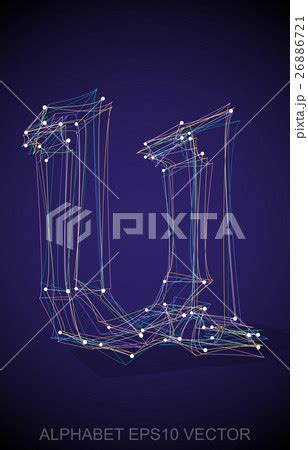 Vector illustration of a Multicolor sketched U. のイラスト素材 [26886721] - PIXTA