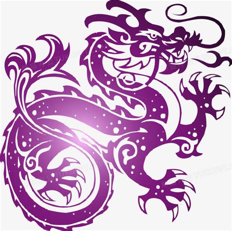 紫色龙非主流头像