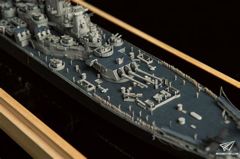 【未亿 57003】1/700 美国战列舰密苏里号BB-63 1945年制作评测(3)_静态模型爱好者--致力于打造最全的模型评测网站