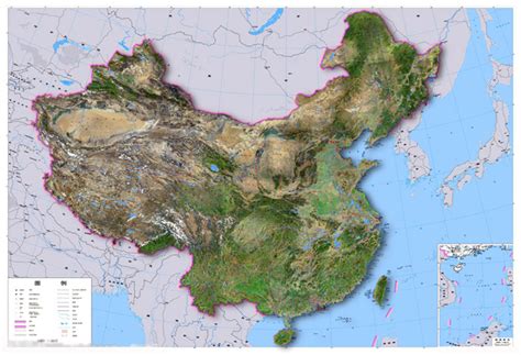 中国地形地貌图图片