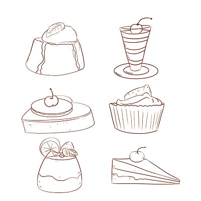 简笔画蛋糕插画-简笔画蛋糕插画设计图片素材-觅知网