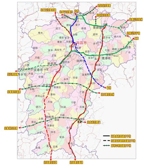 江西省定南县城市总体规划（2009-2030）--功能结构规划图 | 定南县信息公开