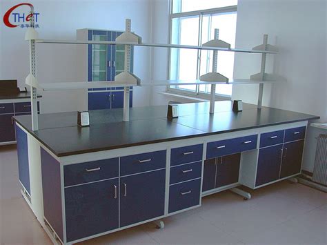 学校化验实验室工作台边台 钢木结构中央操作台实验室工作台定制-阿里巴巴