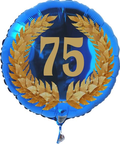 Luxury 75th birthday logo 75 years celebration Vector Image