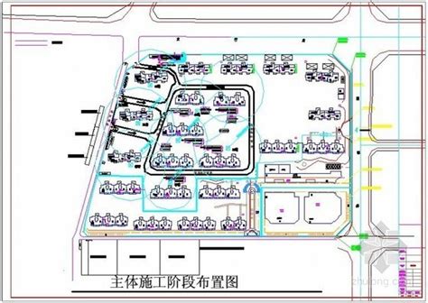 [重庆]办公楼项目施工阶段平面布置图-施工常用图表-筑龙建筑施工论坛