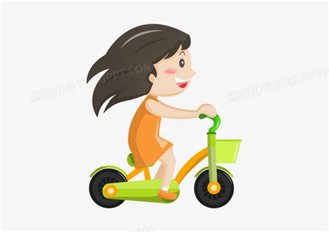 甜美女生自行车头像动漫