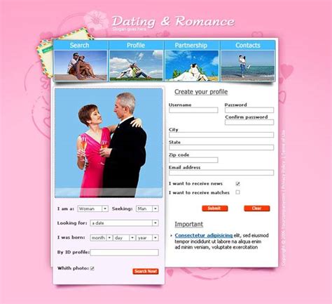 爱情个人网页模板设计 - 爱图网设计图片素材下载