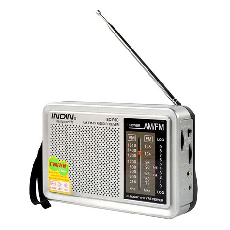 德生 R-304 台式便携收音机 交直流供电两用 手提式 中波短波调频-阿里巴巴