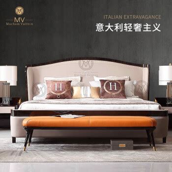 MV慕尚威登高端意式家具 卧房系类 1A-双人床 （试用页面）【图片 价格 品牌 报价】-京东