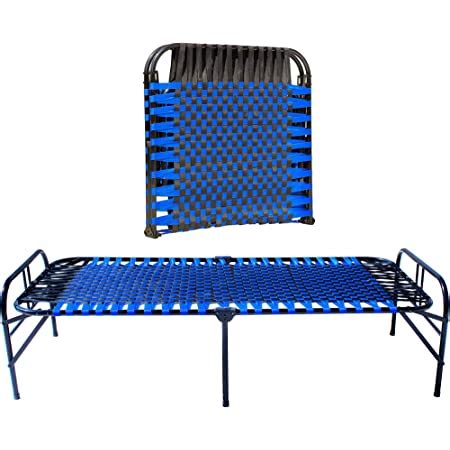 Uenjoy Folding Metal Bed Twin Size Platform Rollaway Guest Bed Memory ...