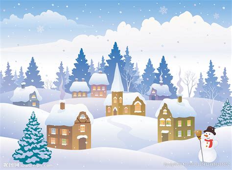孩子们在圣诞节寒假下雪的城市矢量。背景图片免费下载_海报banner/高清大图_千库网(图片编号6278731)