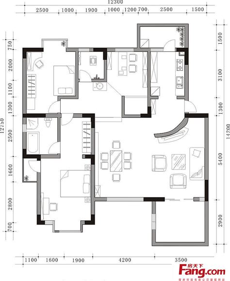 房屋一层设计平面图 – 设计本装修效果图