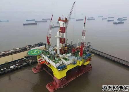 招商工业交付中国首艘中深水半潜式钻井平台 - 在建新船 - 国际船舶网