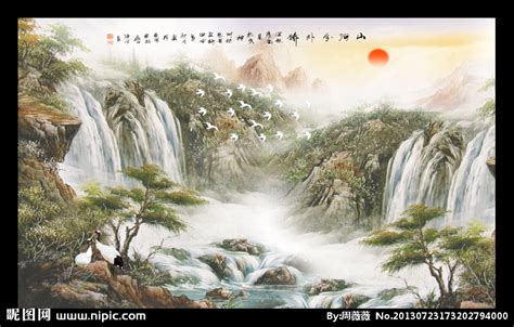 江山如此多娇设计图__绘画书法_文化艺术_设计图库_昵图网nipic.com