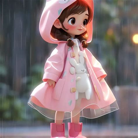 淋雨非主流头像