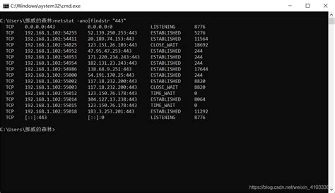 windows查看某个端口状态，以及占用的程序_netstat命令 端口 筛选-CSDN博客