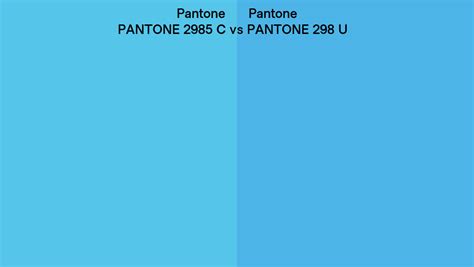 Pantone 2985 C vs RAL RAL 230 70 30 side by side comparison