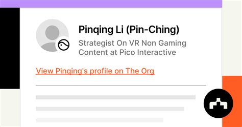 Pinqing Li (Pin-Ching) - Strategist On VR Non Gaming Content at Pico ...