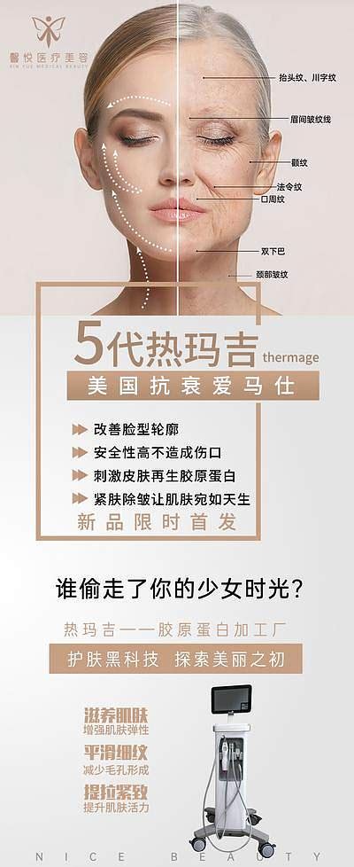 【南门网】 海报 医美 整形 美容 热玛吉 皮肤管理 抗衰老 对比 415538