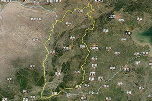 山西省卫星地图 - 3D实景地图、高清版 - 八九网