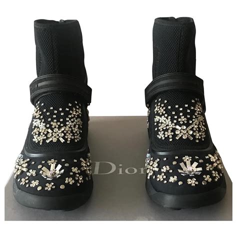 Dior Sneakers Black Cloth ref.619535 - Joli Closet
