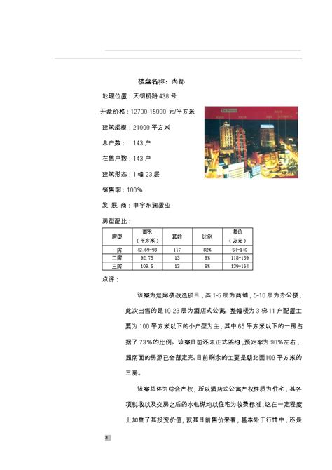 2004徐汇区酒店式公寓市场分析--小户型.doc_工程项目管理资料_土木在线