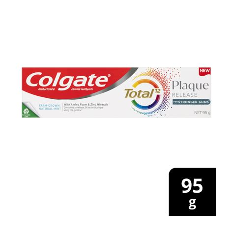 Buy Colgate Total Toothpaste Plaque Release & Gum Farm Natural Mint 95g ...