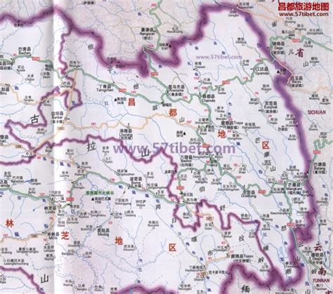 昌都地图图片