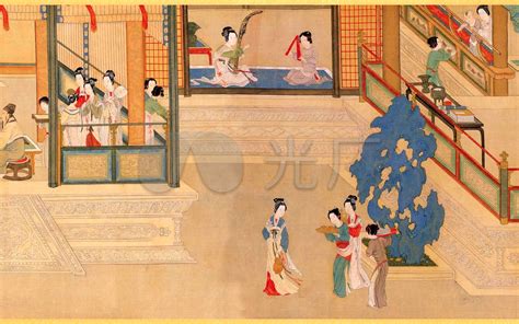 汉宫春晓图图片