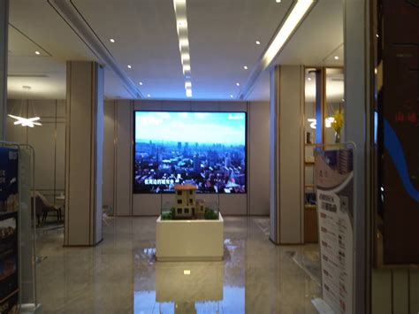 河北廊坊中南地产售楼处室内全彩LED显示屏 - 南京沃彩电子科技有限公司
