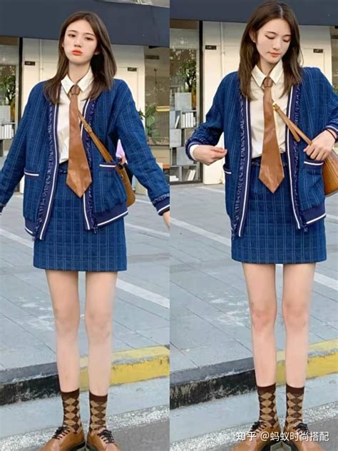 韩系辣妹学院风jk制服套装女装春季领带衬衫针织马甲半身裙三件套 - 三坑日记