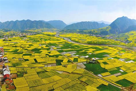 中国最美的油菜花田，如古人摆在水中的龙门阵，被誉“千岛之国”