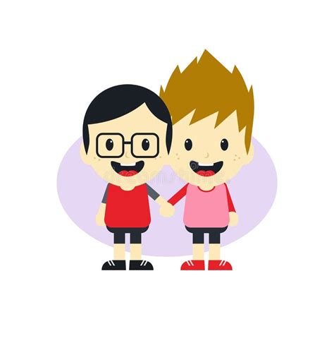 Adorable Gay Cartoon Character Stock Vector - Illustration of decision ...