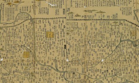 明朝的中国地图，大明九边万国人迹路程全图