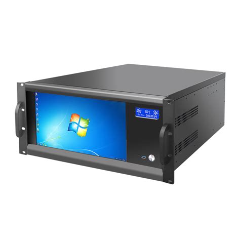 5u机箱1080P高清触控屏工控专用机箱服务器减震卧式机箱atx大板