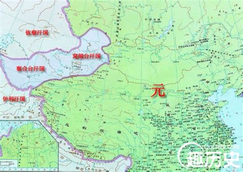 元代地图图片