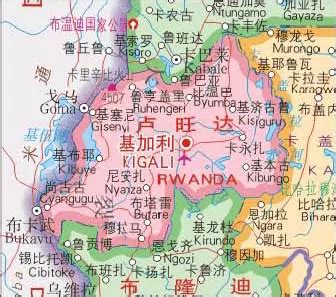 卢旺达地图图片